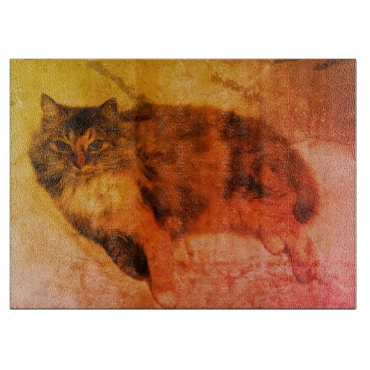 Cat Cutting Board van Calico Snijplank (Voorkant)