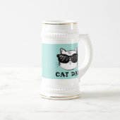 CAT DAD BEER STEIN BIERPUL (Voorkant rechts)