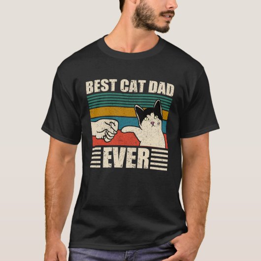 Cat Dad  Best Cat Dad Ever T-shirt (Voorkant)