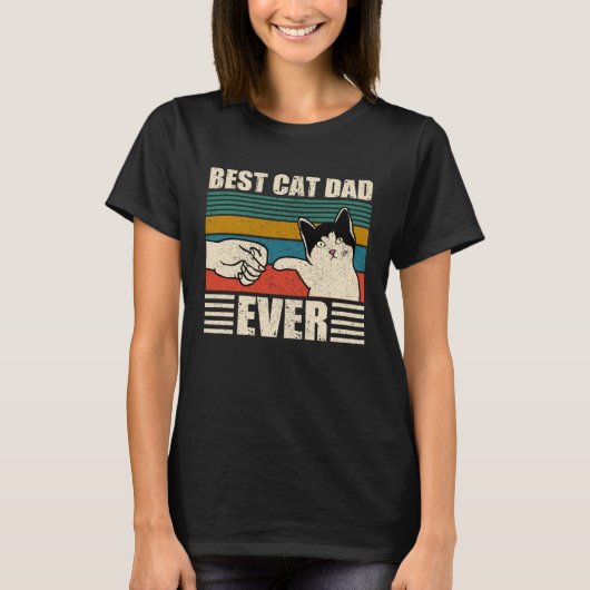 Cat Dad  Best Cat Dad Ever T-shirt (Voorkant)