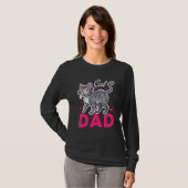Cat Dad Best  Cat  Kitty Kitten Father Mens T-shirt (Voorkant volledig)