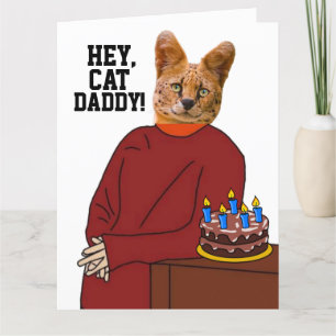 CAT DAD BIRTHDAY KAART VOOR BROTHER DAD HIM GUY