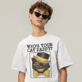 CAT DAD BLACK CAT T-shirts