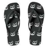 CAT DAD BLACK SLIPPERS TEENSLIPPERS (Voetbed)