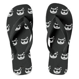 CAT DAD BLACK SLIPPERS TEENSLIPPERS