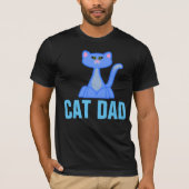 CAT DAD Black t-shirts (Voorkant)