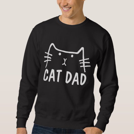 CAT DAD Black T-shirts (Voorkant)