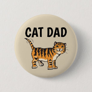 CAT DAD-BUTTONNEN RONDE BUTTON 5,7 CM
