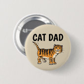 CAT DAD-BUTTONNEN RONDE BUTTON 5,7 CM (Voorkant /achterkant)