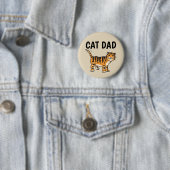 CAT DAD-BUTTONNEN RONDE BUTTON 5,7 CM (In situ)