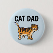 CAT DAD-BUTTONNEN RONDE BUTTON 5,7 CM (Voorkant)