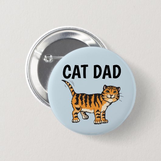 CAT DAD-BUTTONNEN RONDE BUTTON 5,7 CM (Voorkant /achterkant)