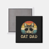  Cat Dad Cat Lovers Daddy Father&# s Day Magneet (Voorkant / Achterkant)