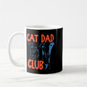 Cat Dad Club Funny Cat Lover Pet Parent Father's D Koffiemok (Links)
