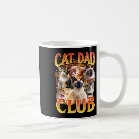 Cat Dad Club Funny Life Is Better With Cats Father Koffiemok (Rechts)