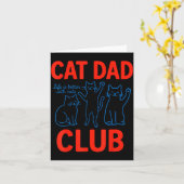Cat Dad Club Het Leven Is Beter Met Katten Vaderda Kaart (Gele Bloem)