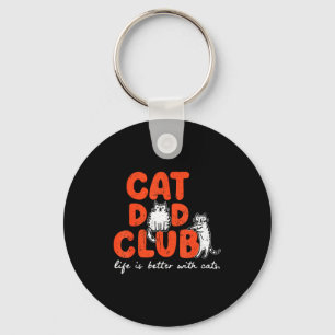 Cat Dad Club Het Leven Is Beter Met Katten Vaderda Sleutelhanger