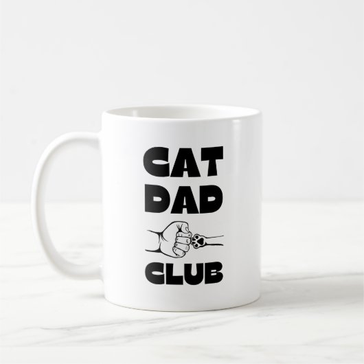 Cat Dad Club Koffiemok (Links)