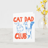 Cat Dad Club, Life Is Better With Cats, Cat Dad, F Kaart (Gele Bloem)