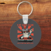 Cat Dad Club, Life Is Better With Cats, Cat Dad Fu Sleutelhanger (Voorkant)