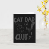 Cat Dad Club Life Is Better With Cats Father's Day Kaart (Gele Bloem)