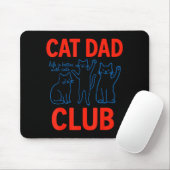 Cat Dad Club Life Is Better With Cats Father's Day Muismat (Met muis)