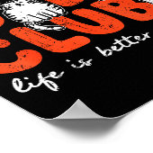 Cat Dad Club Life Is Better With Cats Father's Day Poster (Hoek)