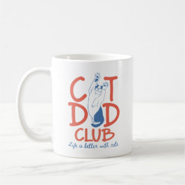 Cat Dad Club Mok, Grappig Cat Dad Cadeau Koffiemok