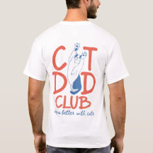 Cat Dad Club T-shirt, Grappig Cat Dad Cadeau