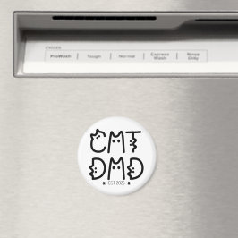 Cat Dad Custom Year Magneet