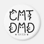 Cat Dad Custom Year Magneet (Voorkant)