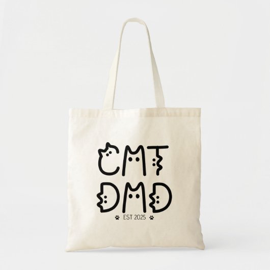 Cat Dad Custom Year Tote Bag (Voorkant)