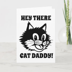 CAT DAD DADDY BIRTHDAY-KAART VOOR HEM KAART