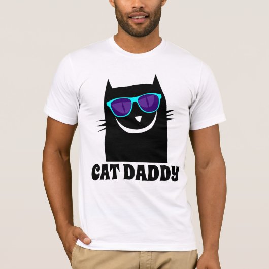 CAT DAD DADDY Funny T-shirts (Voorkant)