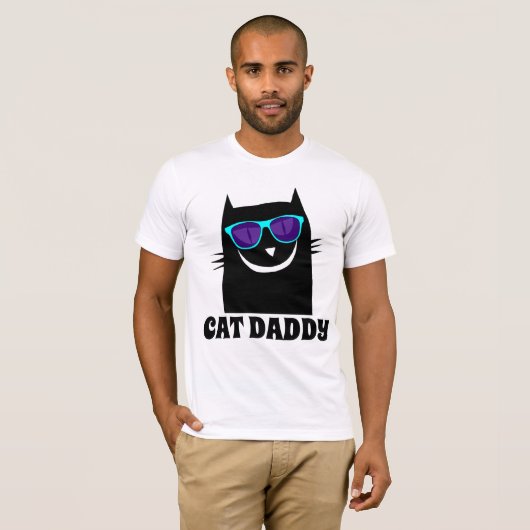 CAT DAD DADDY Funny T-shirts (Voorkant volledig)