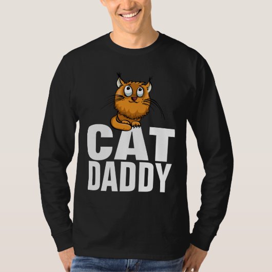 CAT DAD DADDY GINGER T-SHIRTS T - SHIRTS (Voorkant)