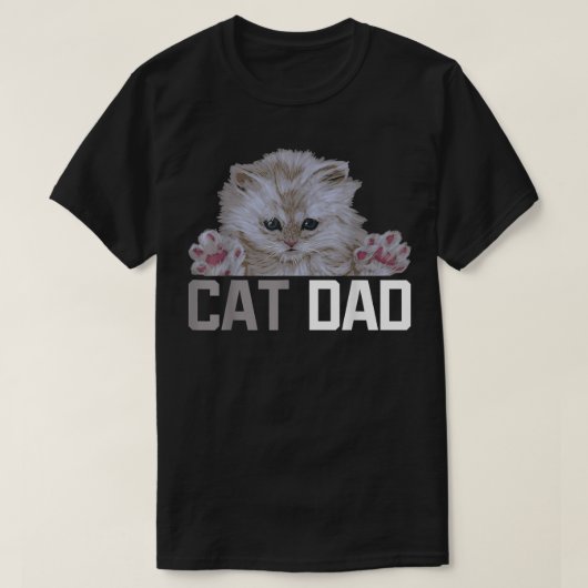 Cat Dad Daddy Kitten Kitty Owners Fur Parent Cat L T-shirt (Design voorkant)