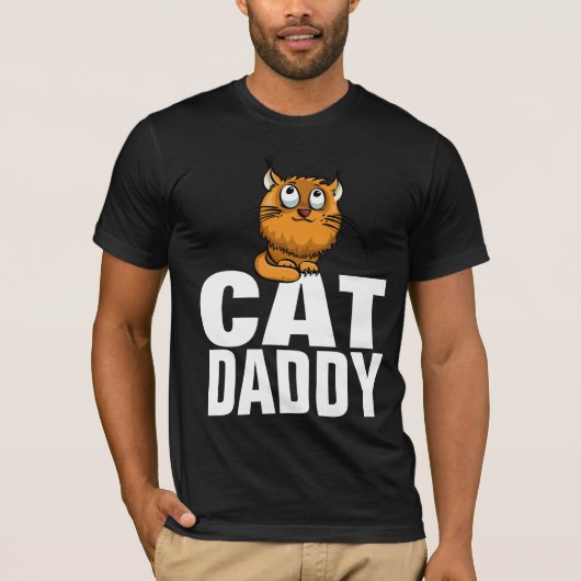 CAT DAD DADDY T-SHIRTS T - SHIRTS (Voorkant)