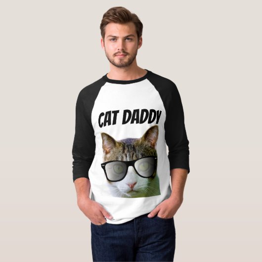 CAT DAD DADDY T-Shirts Zonnebrillen (Voorkant volledig)