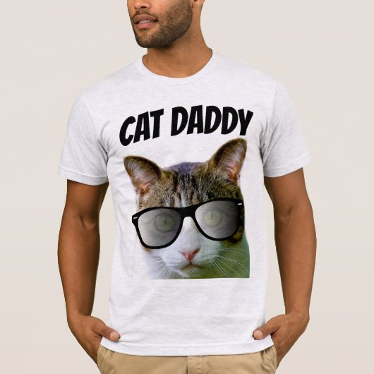 CAT DAD DADDY T-Shirts Zonnebrillen (Voorkant)