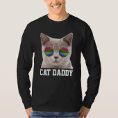 CAT DAD DADDY VADERDAG MANNEN T-SHIRS T-SHIRT (Voorkant)