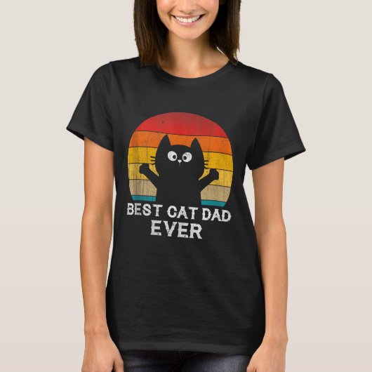 Cat Dad Ever - Funny Cats Tank Top  (Voorkant)