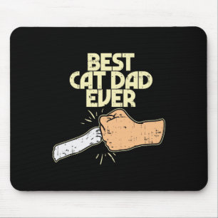 Cat Dad Ever Funny Kitten Pet Lover Eigenaar Papa  Muismat