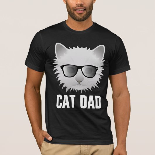CAT DAD, FUNNY CAT T-SHIRTS (Voorkant)