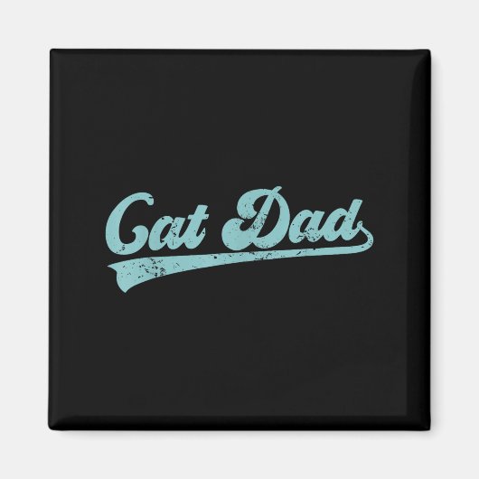 Cat Dad Funny Dad Father's Day Funny Papa  Magneet (Voorkant)