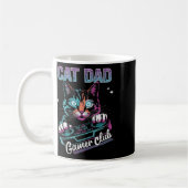 Cat Dad Gamer Club Video Games Gaming Cat Player F Koffiemok (Links)