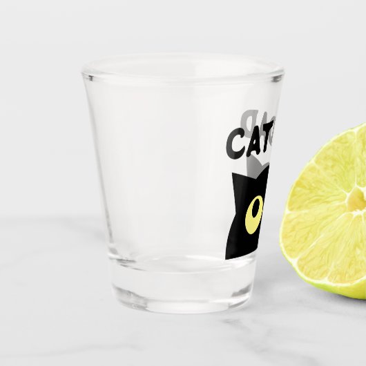 Cat Dad grappig shot glas cadeau voor kattenliefhe (Links)