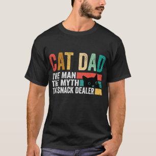 Cat Dad Het Man De mythe De snackdealer Retro T-shirt