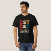 Cat Dad Het Man De mythe De snackdealer T-shirt (Voorkant volledig)