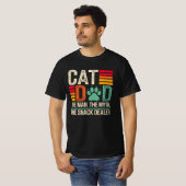 Cat Dad Het Man De mythe De snackdealer T-shirt (Voorkant volledig)